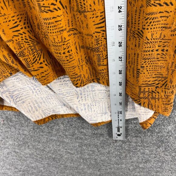 LulaRoe T-Shirt Women M Medium Orange Geometric Short Sleeve Round Neck Casual - Picture 8 of 9